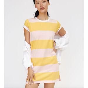 Sundry Anthropology Rugby Stripe T-Shirt Dress Size 1 Small
